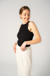 Ethical, Sustainable, Fairtrade, Organic Cotton Athletic Tank Top - Black