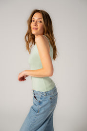 Ethical, Sustainable, Fairtrade, Organic Cotton Classic Tank Top Light Mint