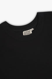 Ethical & Sustainable Micro Rib Organic Fitted T-shirt - Black