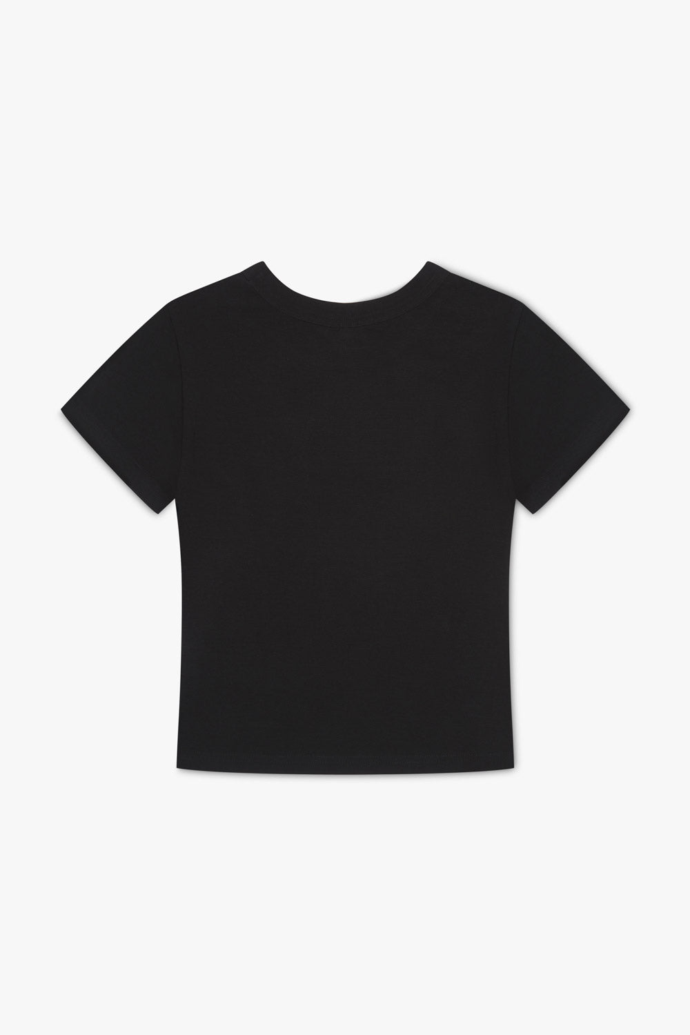 Ethical & Sustainable Micro Rib Organic Fitted T-shirt - Black