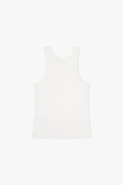 Ethical, Sustainable, Fairtrade, Organic Cotton Athletic Tank Top - Off White
