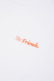 Men's Fairtrade Organic Orange Logo White T-shirt