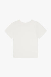 Ethical & Sustainable Organic Fitted Micro Rib T-shirt Off White