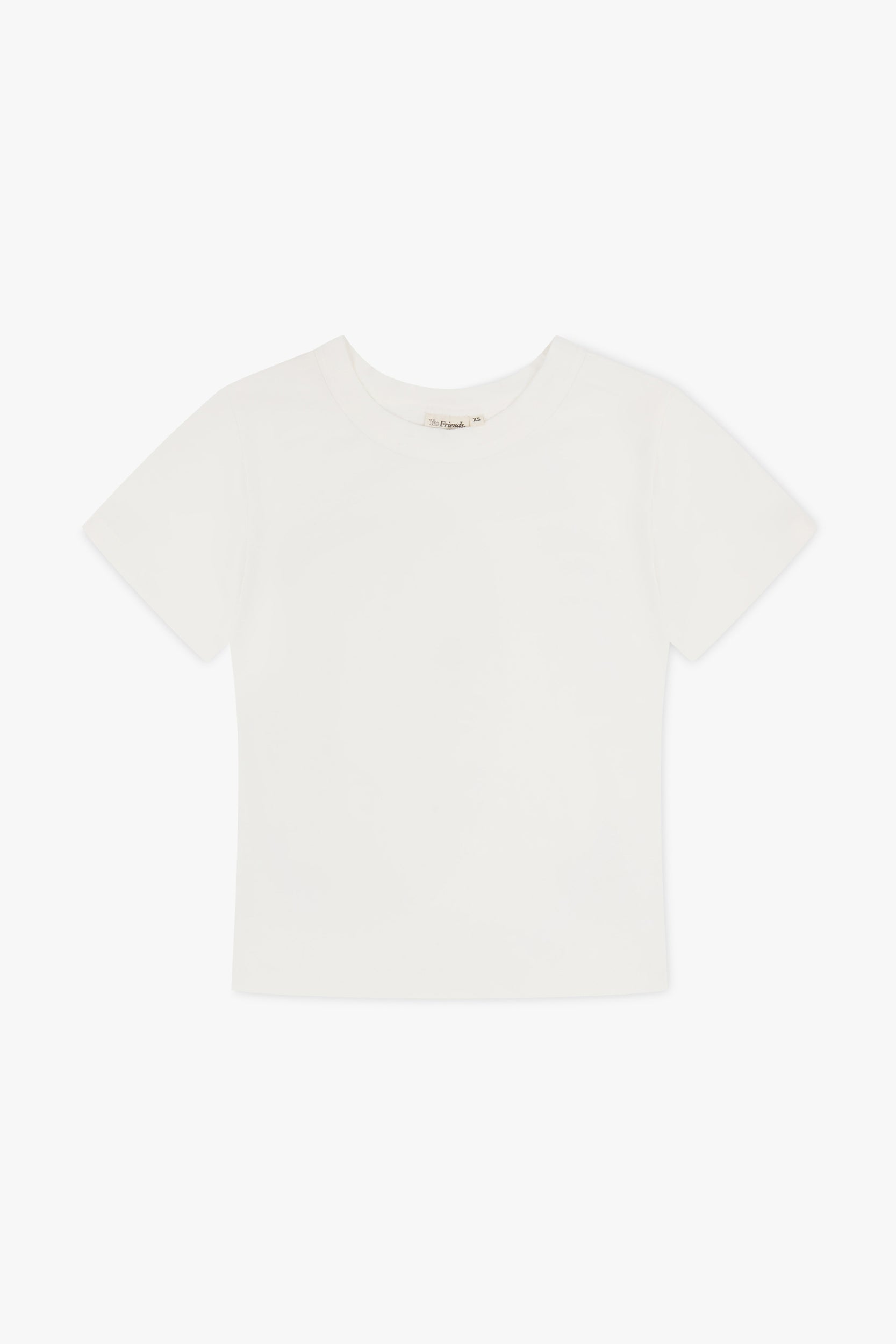 Ethical & Sustainable Organic Fitted Micro Rib T-shirt Off White