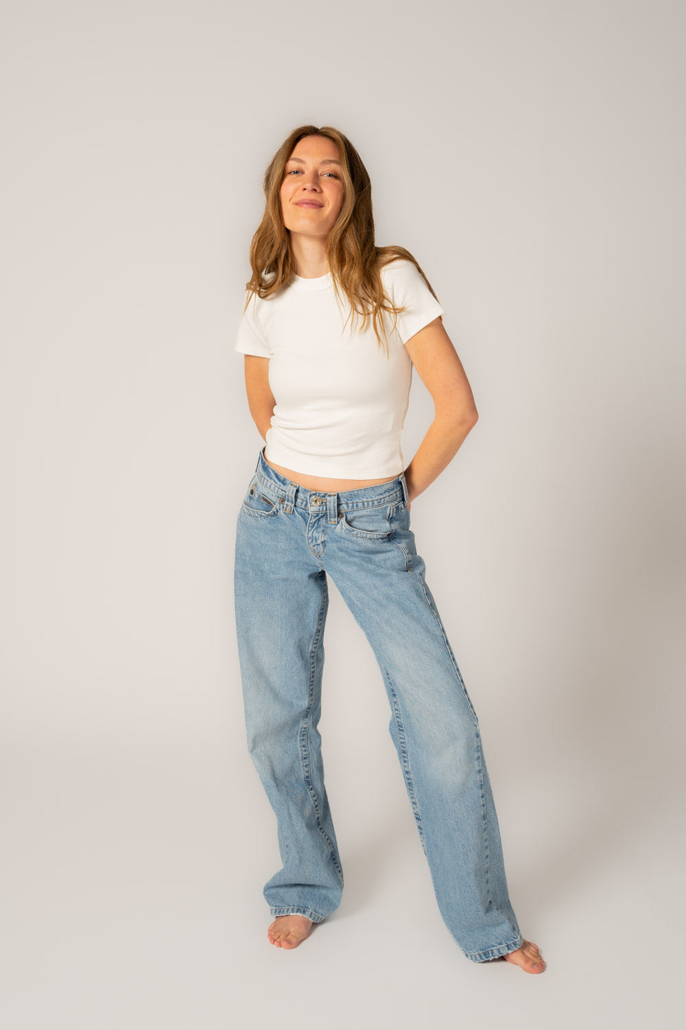 Ethical & Sustainable Organic Fitted Micro Rib T-shirt Off White