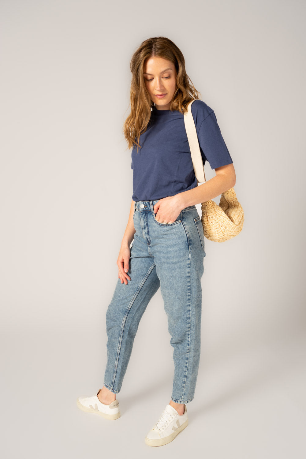 Ethical, Sustainable, Fairtrade & Organic Cotton, T-shirt, Denim Blue