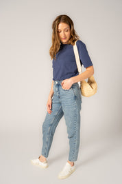Ethical, Sustainable, Fairtrade & Organic Cotton, T-shirt, Denim Blue