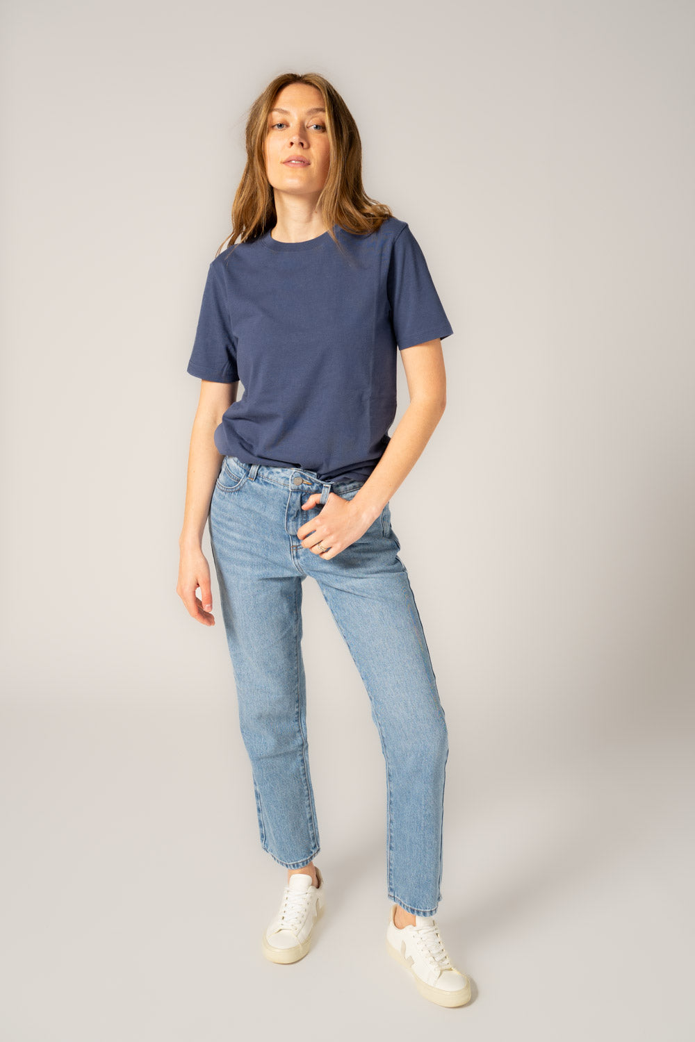 Ethical, Sustainable, Fairtrade & Organic Cotton, T-shirt, Denim Blue