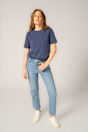 Ethical, Sustainable, Fairtrade & Organic Cotton, T-shirt, Denim Blue