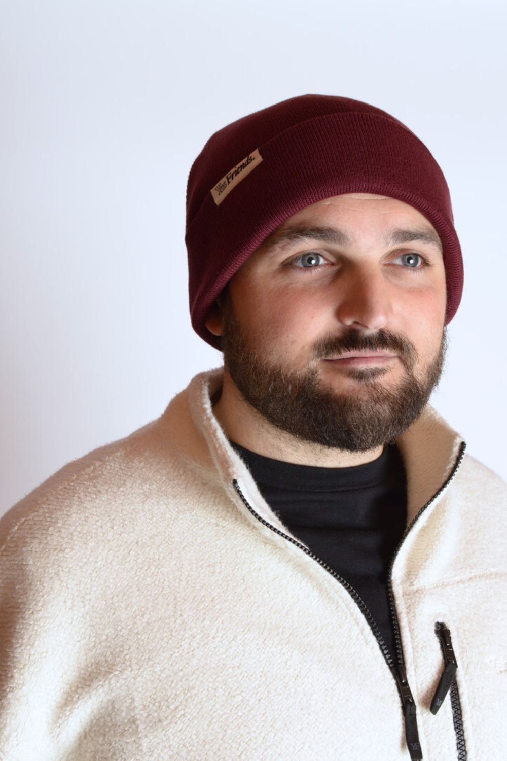 Organic Beanie Burgundy