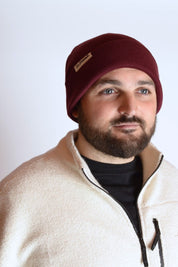 Organic Beanie Burgundy