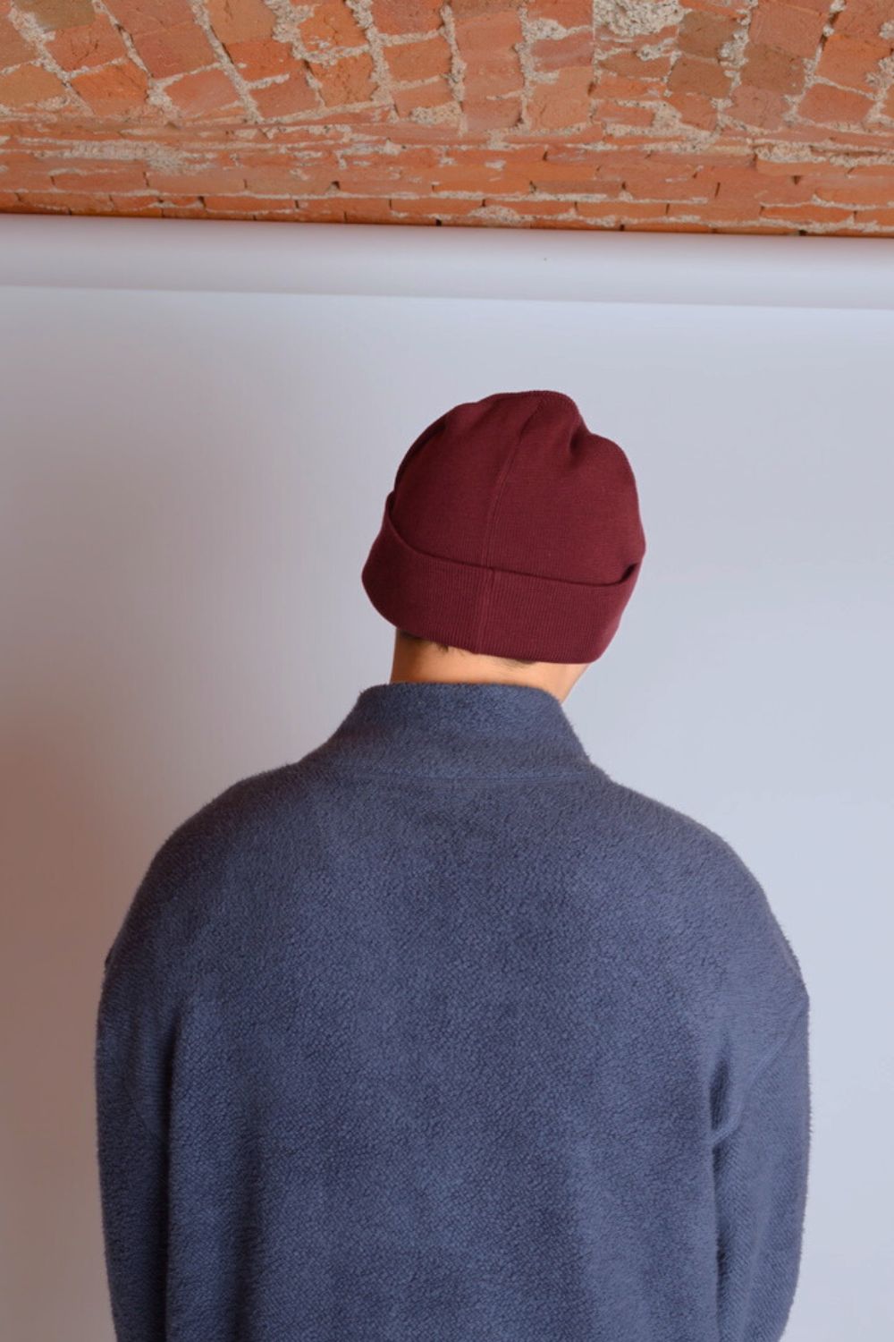 Organic Beanie Burgundy