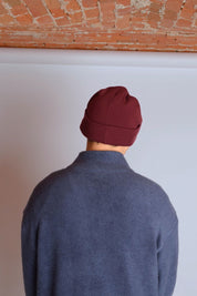 Organic Beanie Burgundy