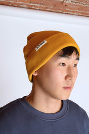 Organic Beanie Mustard