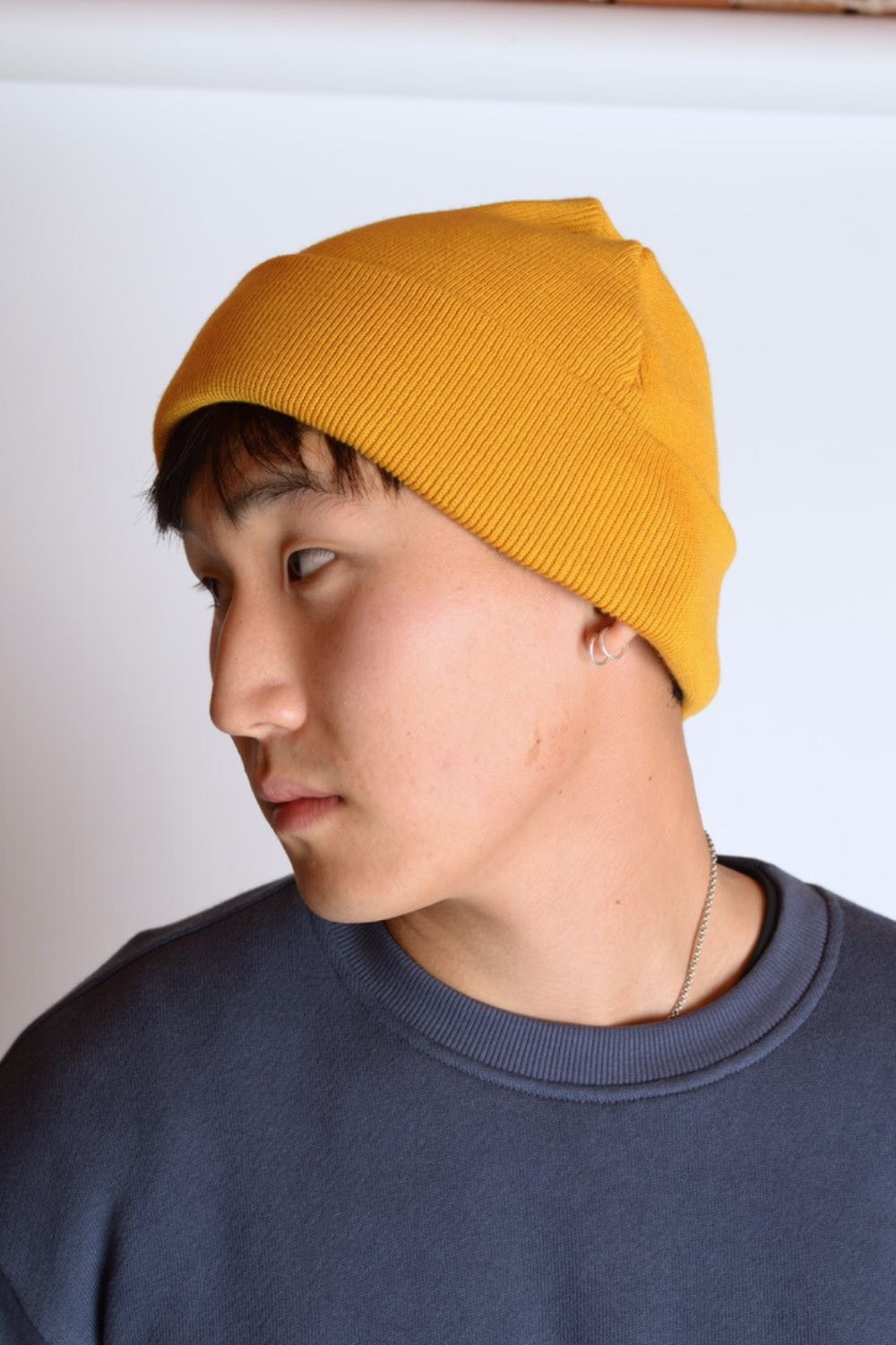 Organic Beanie Mustard