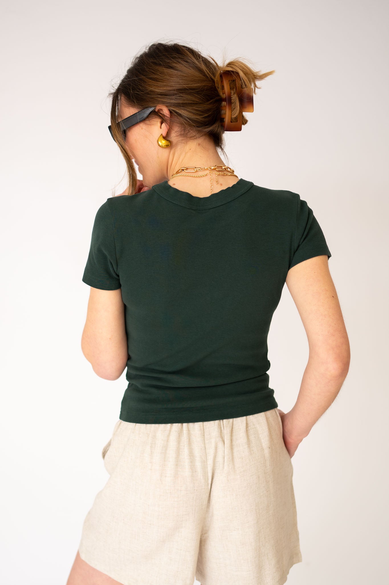 Fitted Micro Rib Organic T-shirt