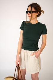 Fitted Micro Rib Organic T-shirt