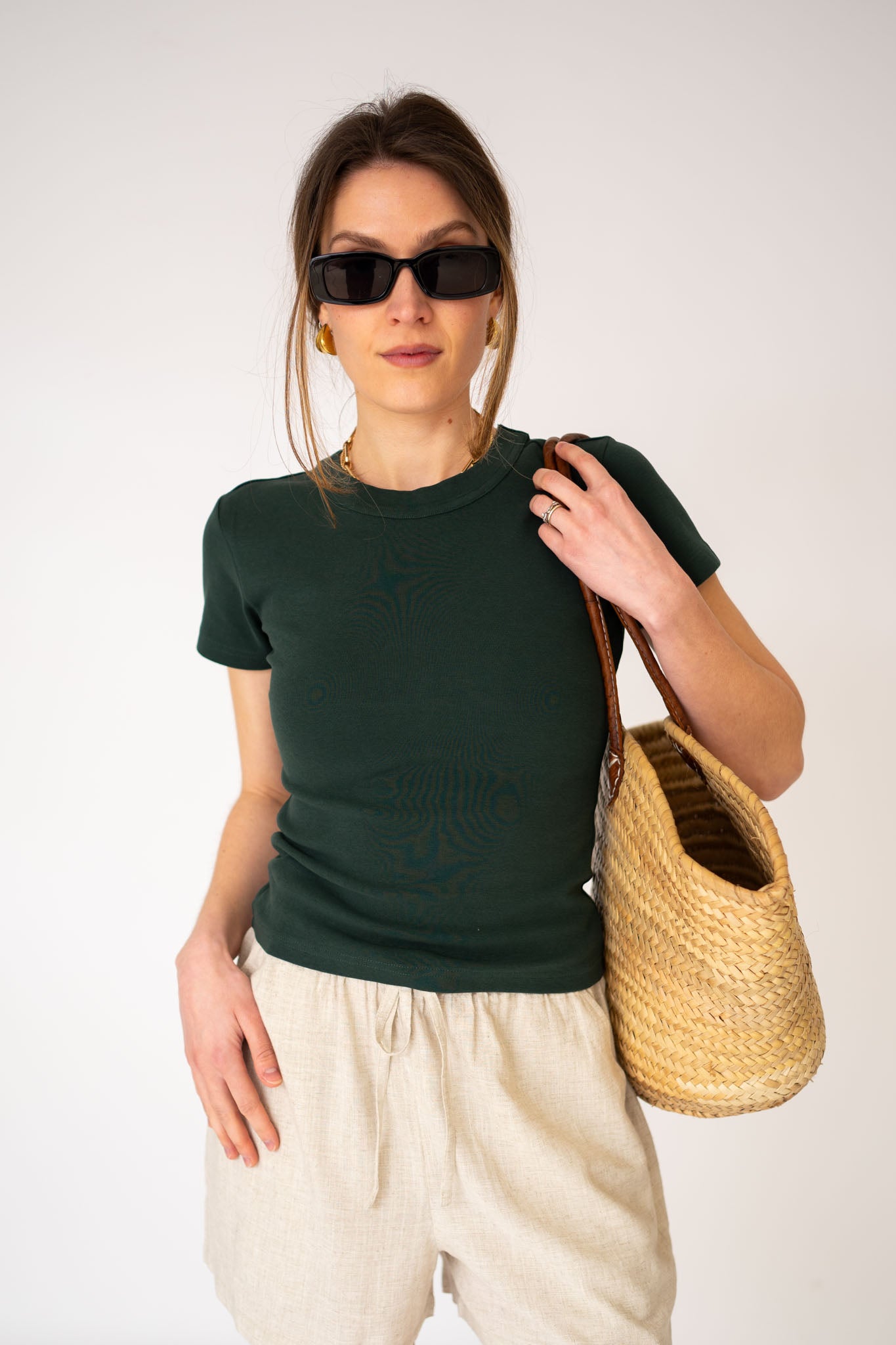 Fitted Micro Rib Organic T-shirt