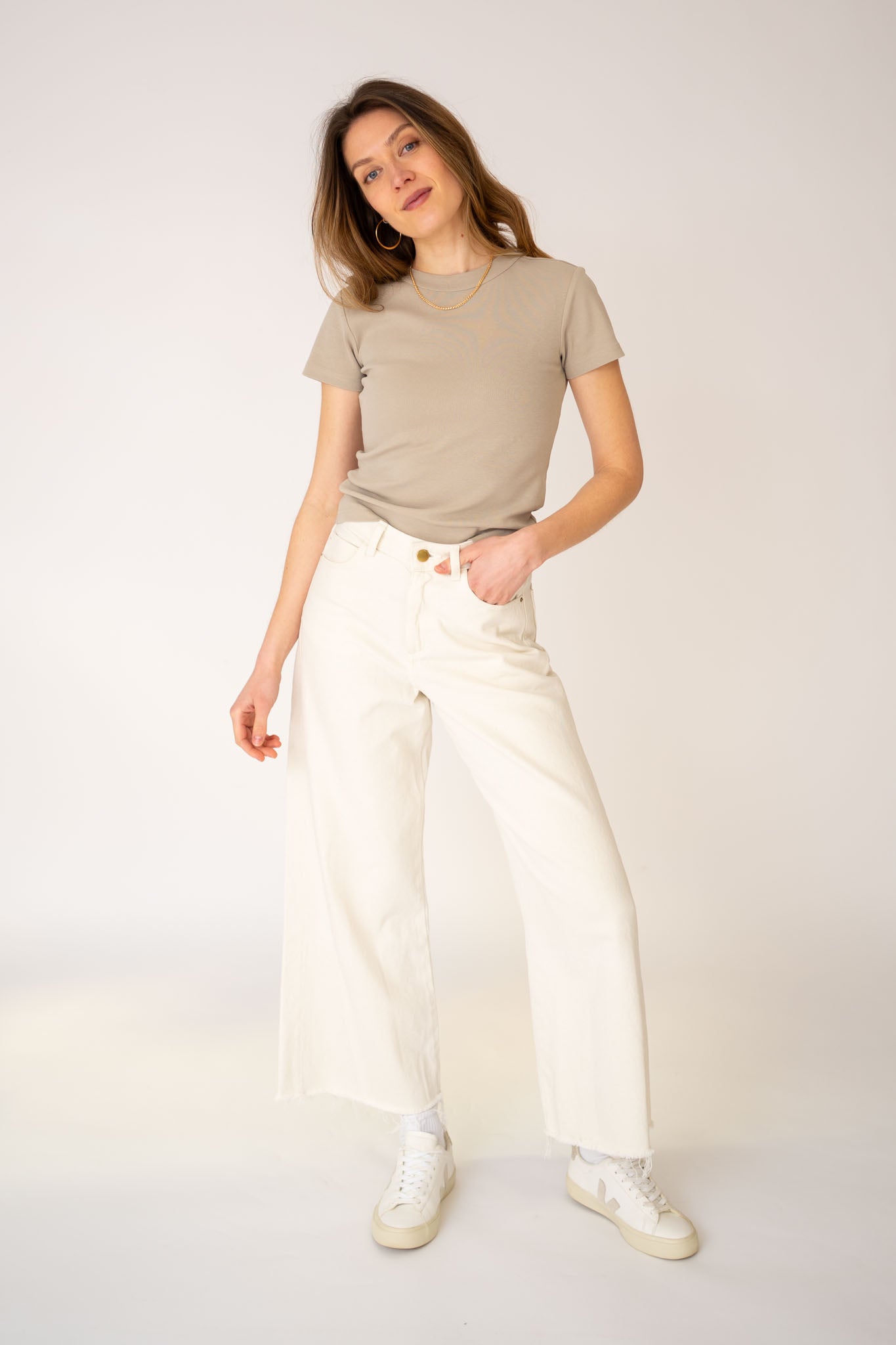 Fitted Micro Rib Organic T-shirt