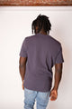 Ethical and Sustainable Premium Heavyweight Organic T-shirt - Graphite Blue