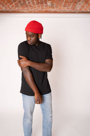 Ethical and Sustainable Premium Heavyweight Organic T-shirt - Black