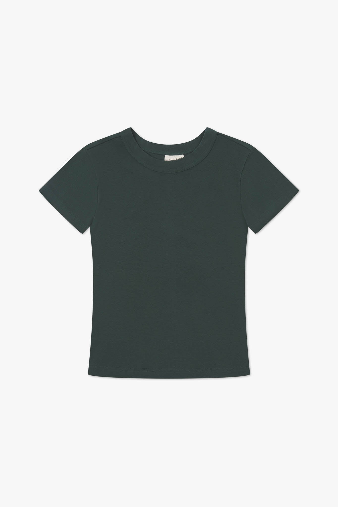 Fitted Micro Rib Organic T-shirt