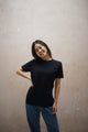 Women's Fairtrade Sustainable Organic Cotton Black T-shirt