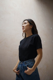Ethical, Sustainable, Fairtrade & Organic Cotton, T-shirt - Black