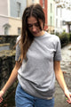 Women's Sustainable Organic Cotton Grey Marl T-shirt