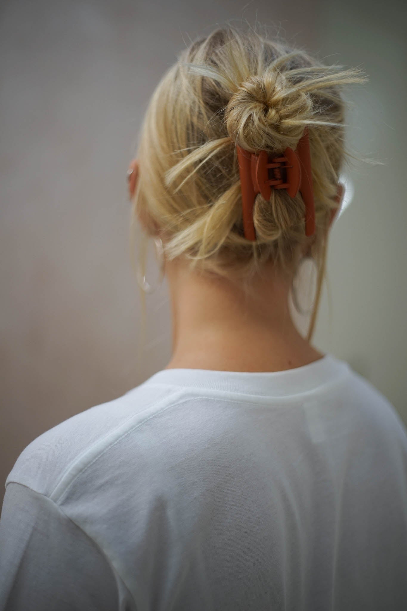 Women's Fairtrade Organic Cotton Orange Logo White T-shirt