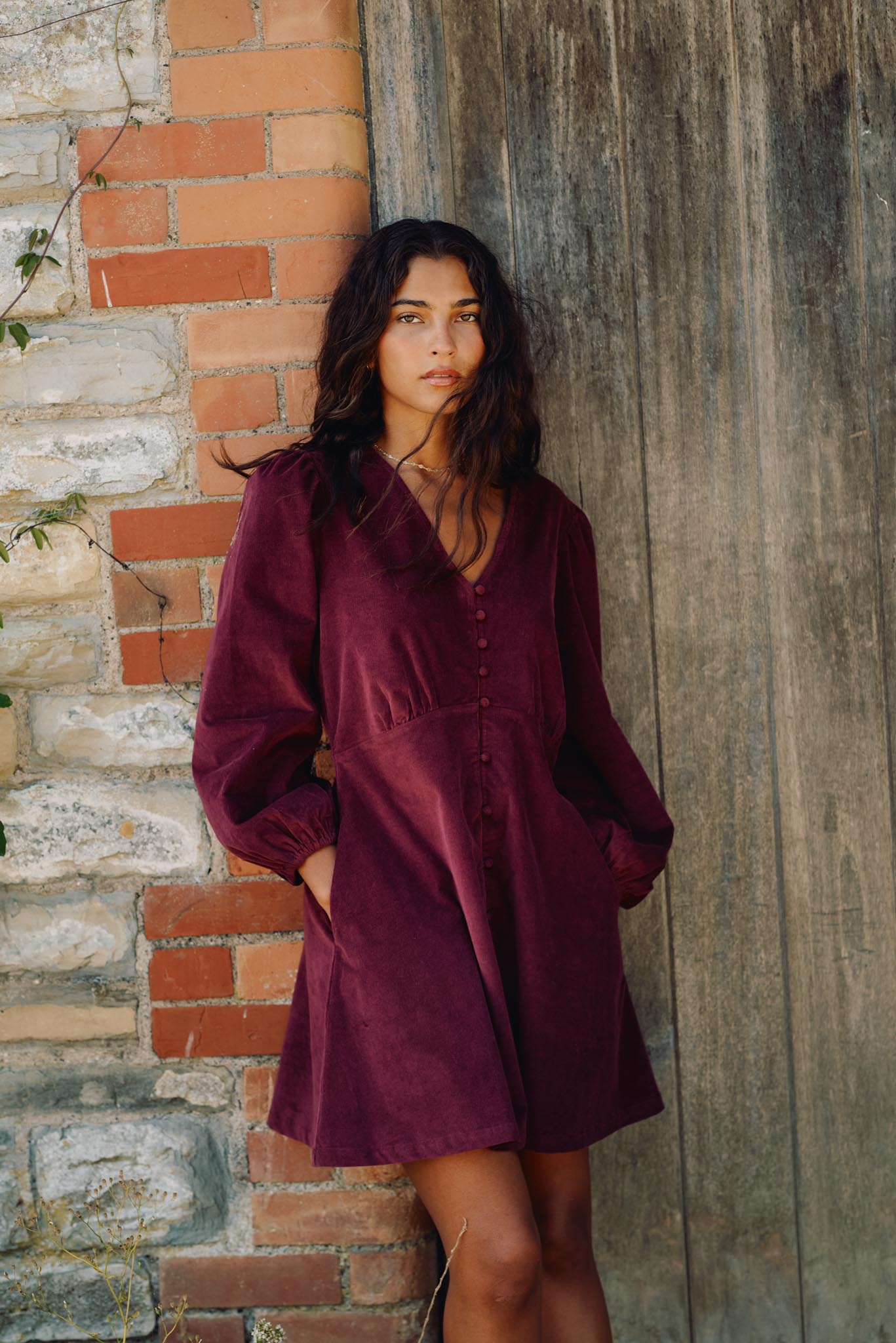 Cord Mini Dress