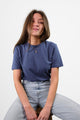 Women's Fairtrade Sustainable Organic Cotton Denim Blue T-shirt