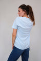 Women's Fairtrade Sustainable Organic Cotton Sky Blue T-shirt