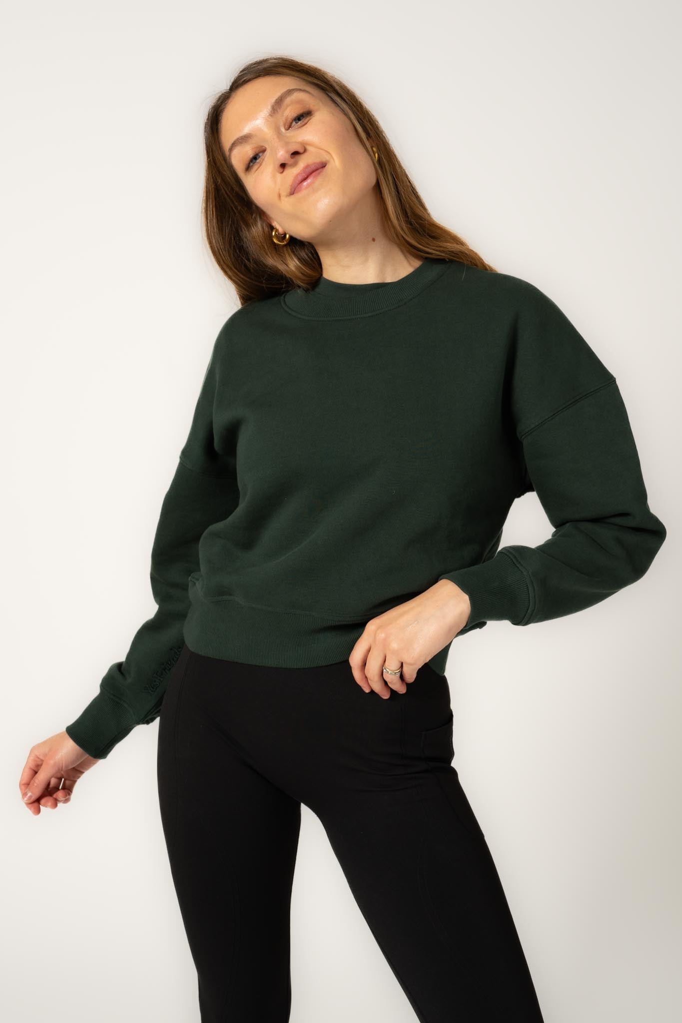 All-Year Cropped Organic Sweatshirt