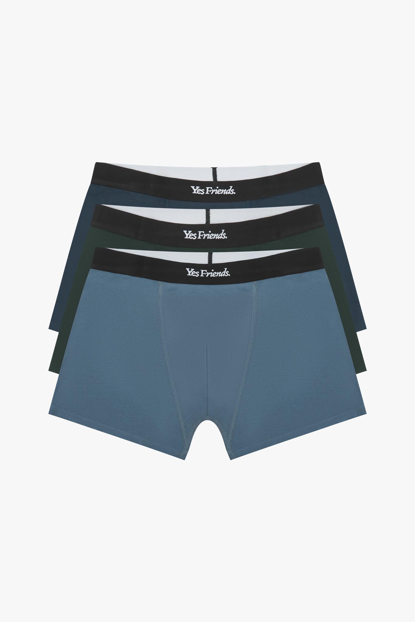 Organic Boxer Trunks - 3 Pack