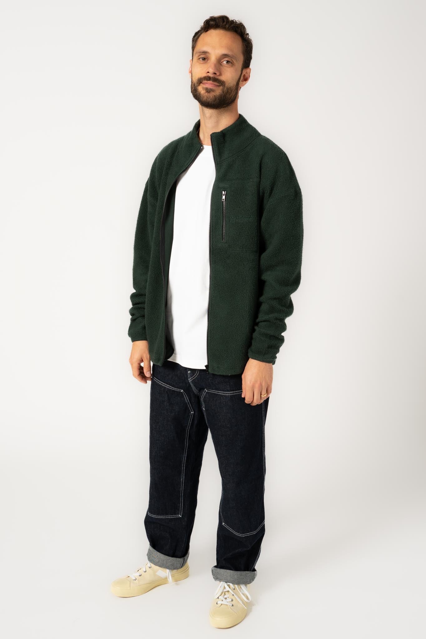 ethical-sustainable-affordable-organic-cotton-full-zip-fleece-pine-green-1.jpg