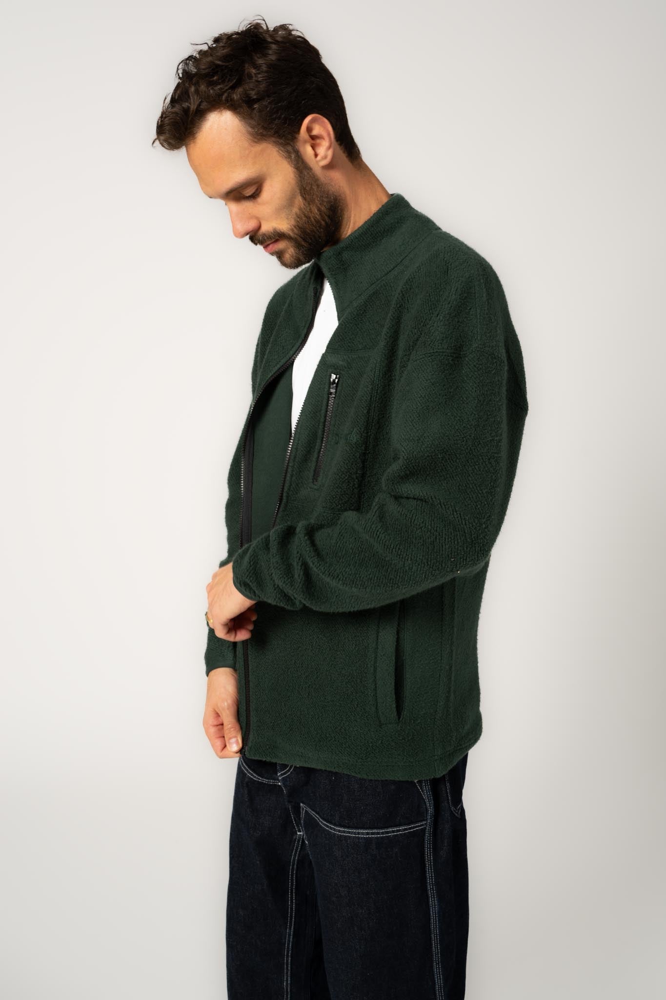 Full-Zip Organic Cotton Fleece