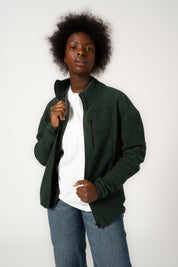 Unisex Full-Zip Organic Cotton Fleece