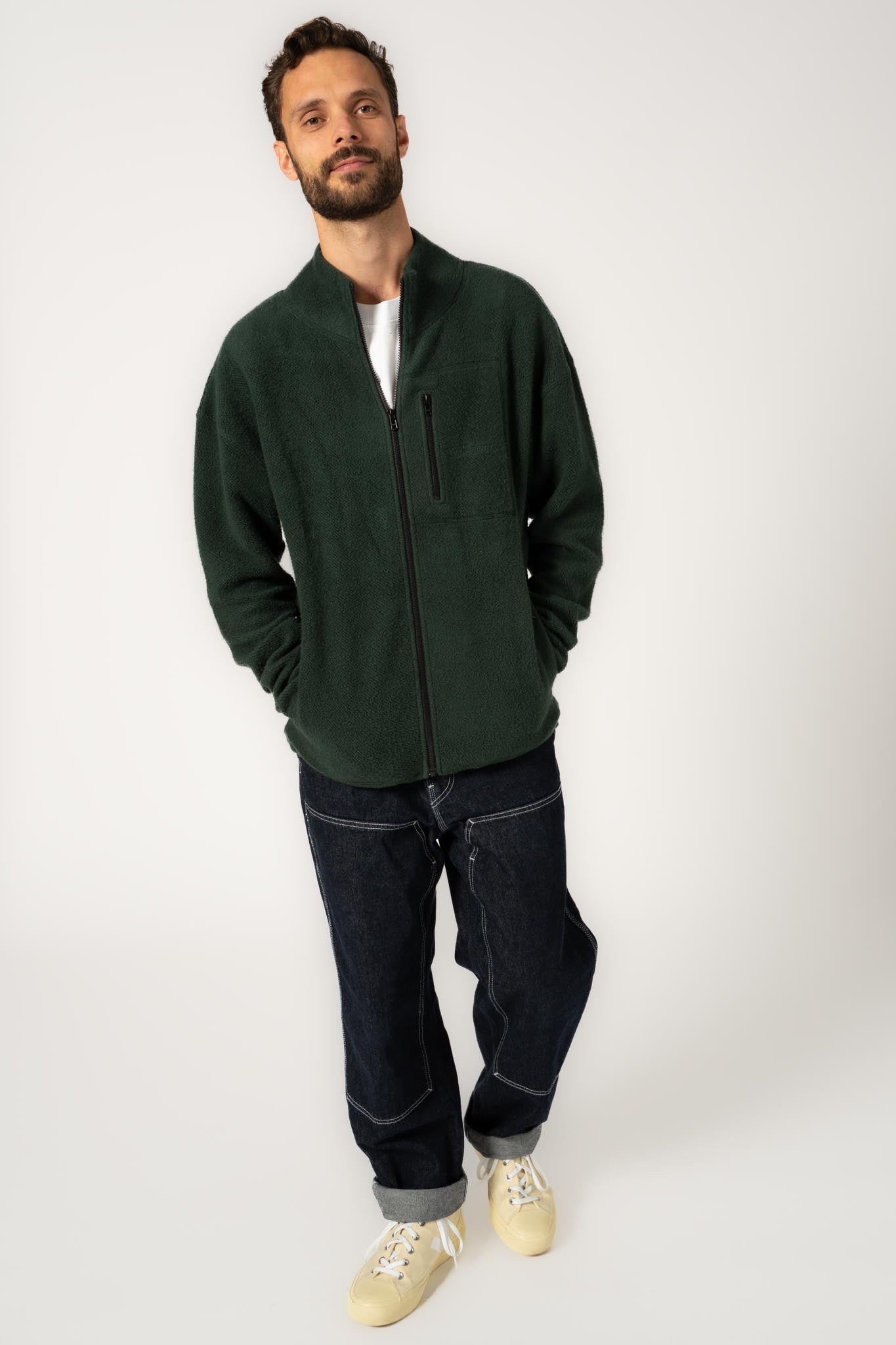 Full-Zip Organic Cotton Fleece