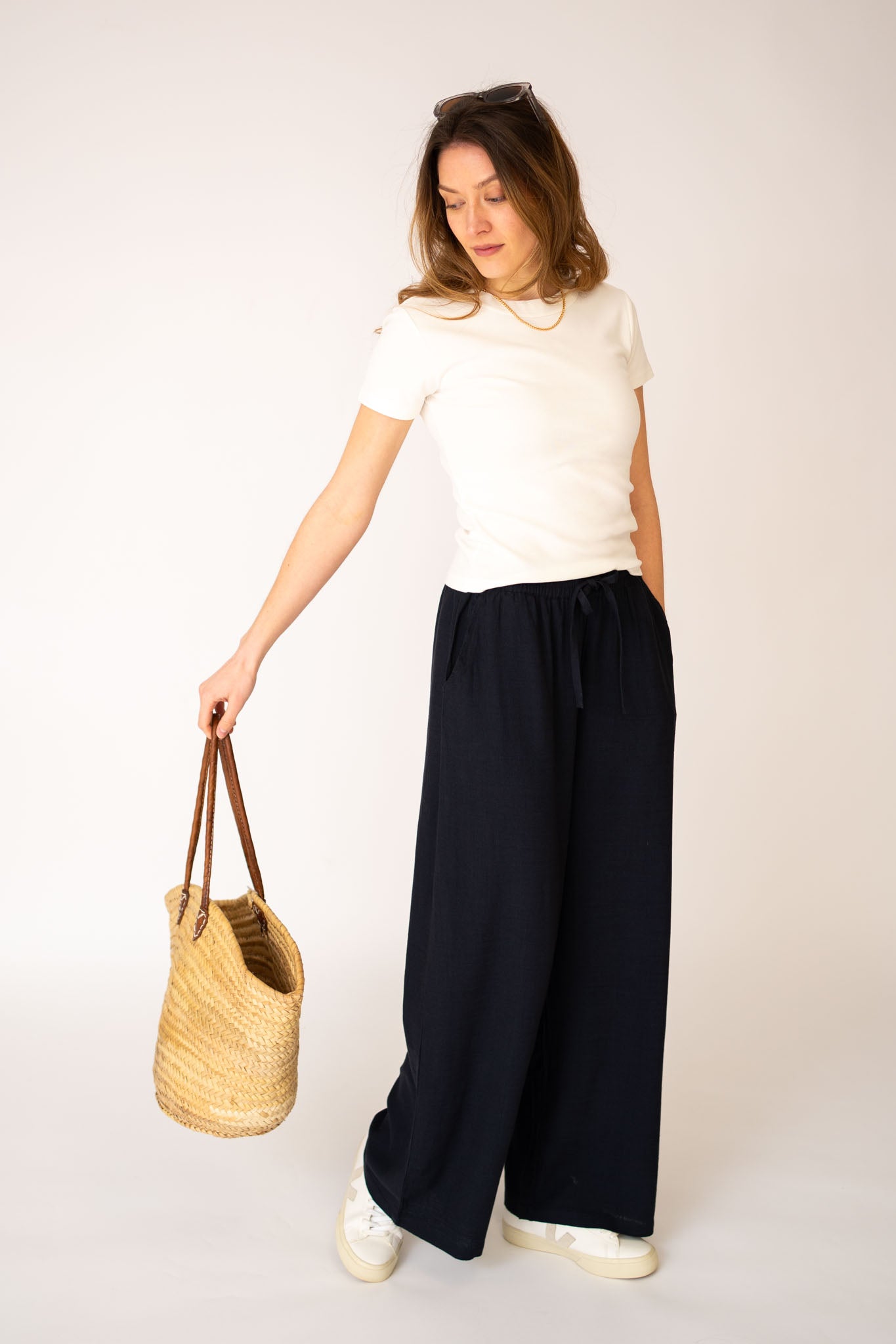 Linen EcoVero™️ Wide Leg Trousers