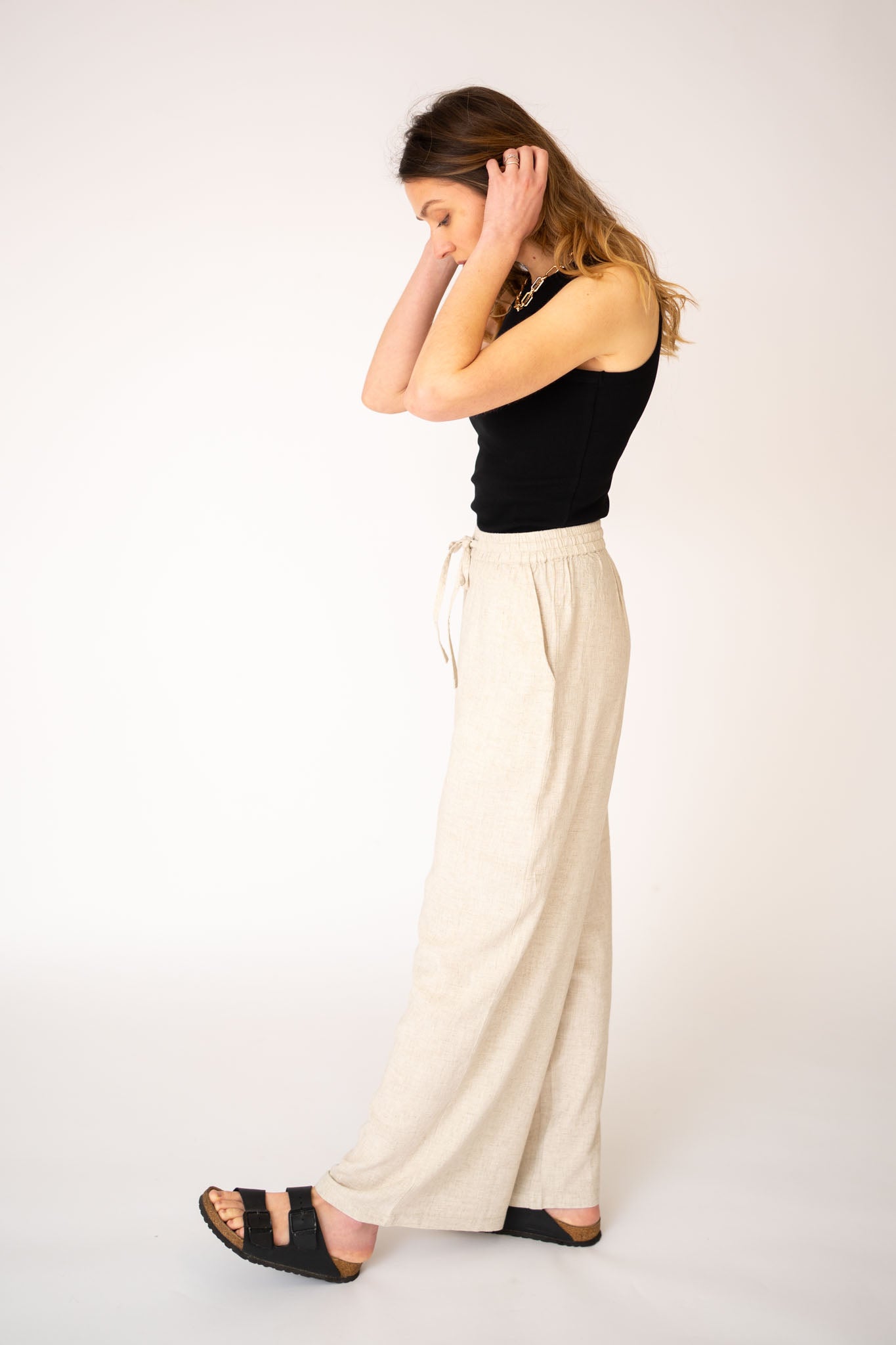 Linen EcoVero™️ Wide Leg Trousers