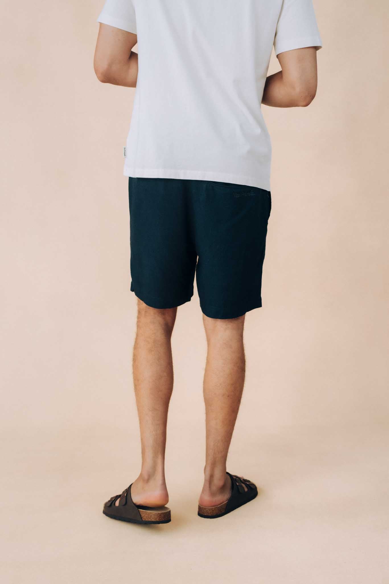 Relaxed Linen Blend Shorts