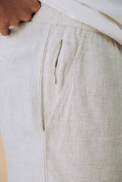 Relaxed Linen Blend Shorts