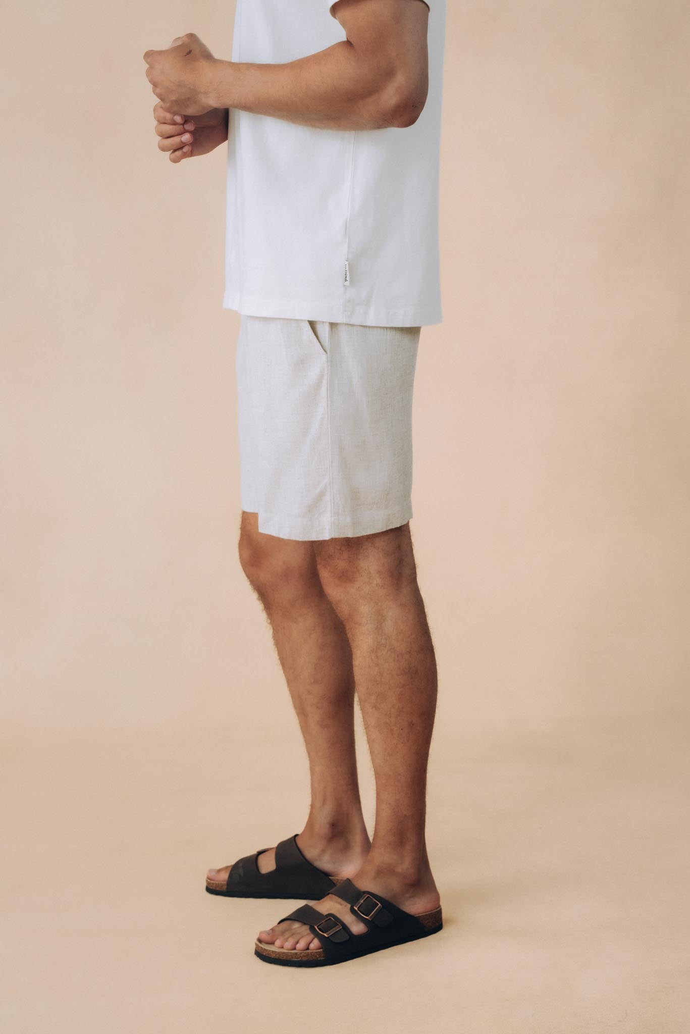 Relaxed Linen Blend Shorts