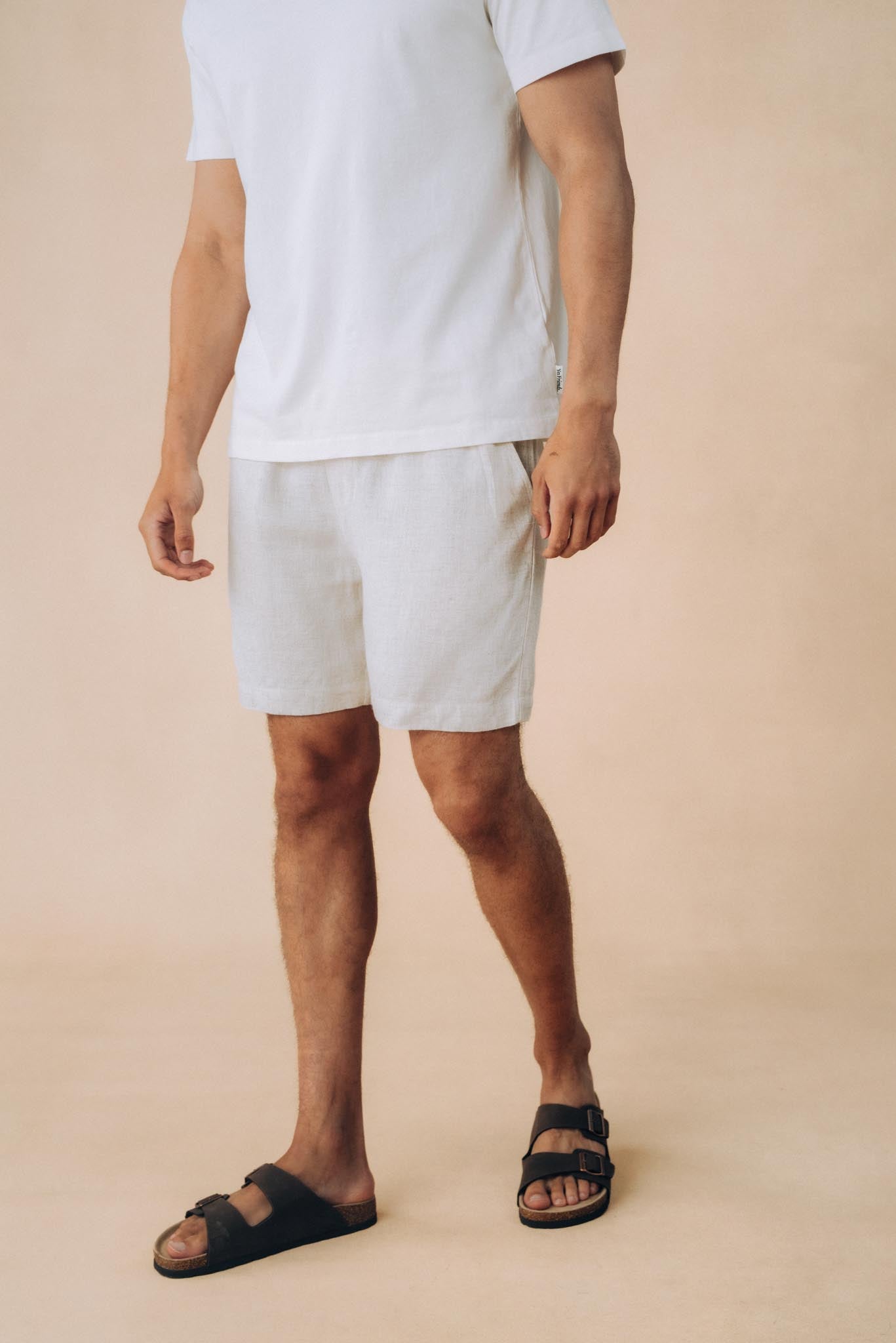 Relaxed Linen Blend Shorts