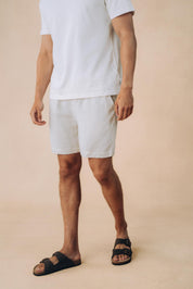 Relaxed Linen Blend Shorts