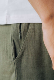 Relaxed Linen Blend Shorts