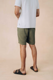Relaxed Linen Blend Shorts