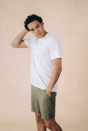 Relaxed Linen Blend Shorts