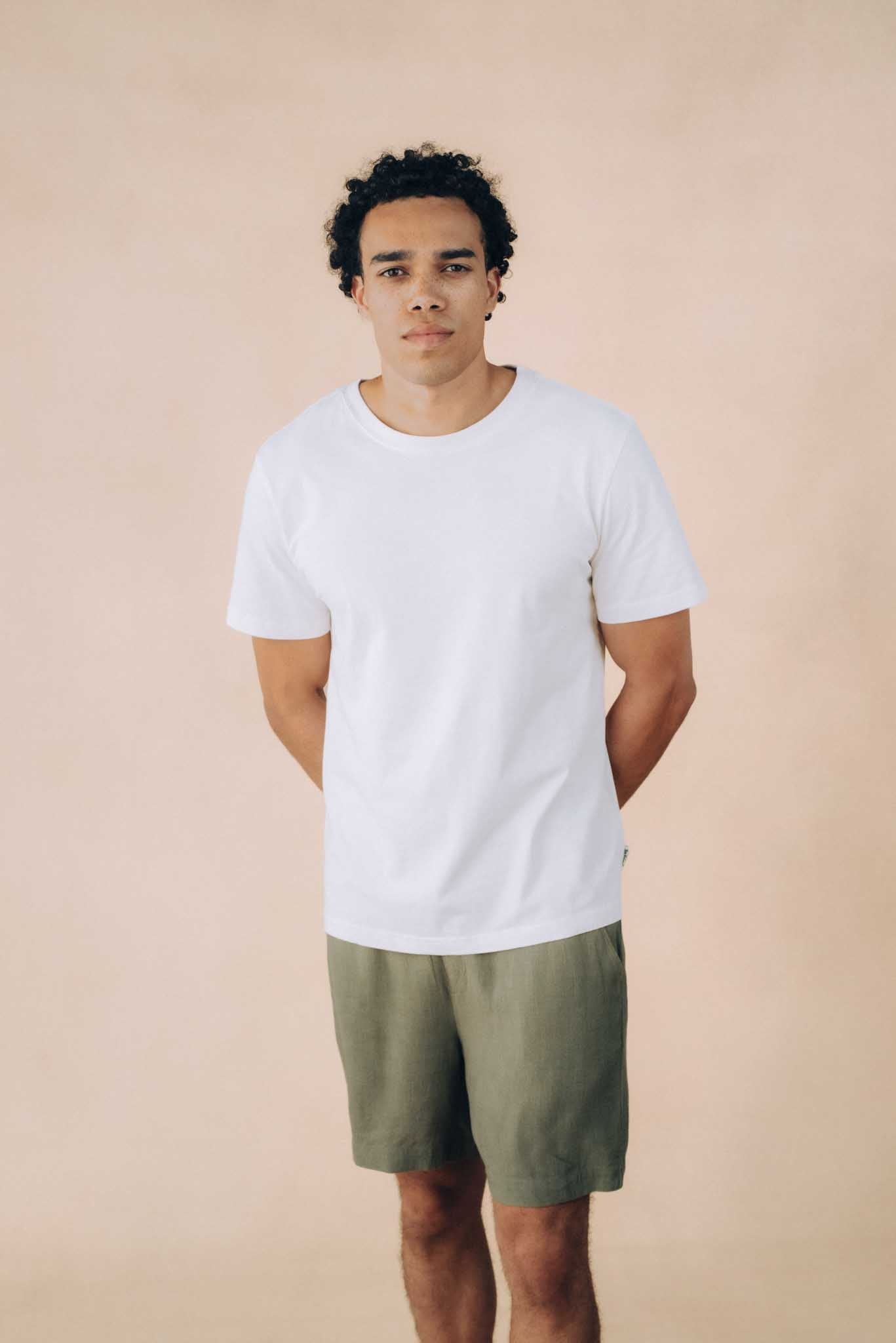Relaxed Linen Blend Shorts